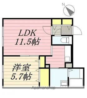 SAKURAコンフォートK【2階】の間取り