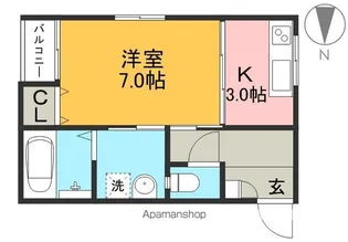 めぞん太陽Ⅴ【3階】の間取り