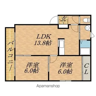 グランメールN12【1階】の間取り