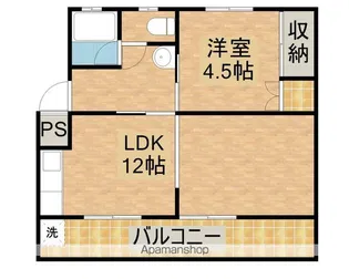 コーポ笠原【201号室】の間取り