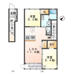 ファインシア【2階】の間取り