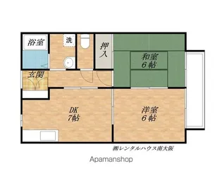 プレジール・和泉【2階】の間取り