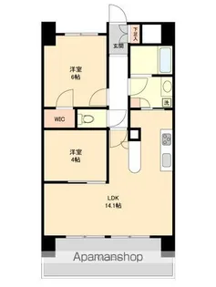 La Douceur山王【218号室】の間取り