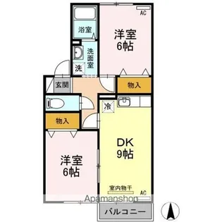 エクレールSYOU B棟【2階】の間取り