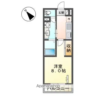 プラシード松戸【3階】の間取り