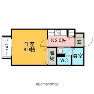 カトルセ【1階】の間取り