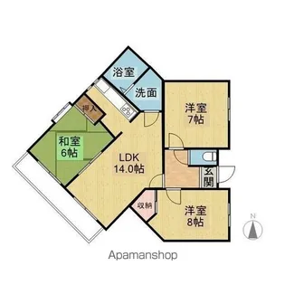 セレーブル【2階】の間取り