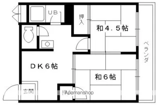 メゾン嵯峨の道【307号室】の間取り