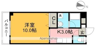メゾンロンドゥ・トワ【1階】の間取り