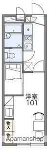 レオパレスTRNヒルズ【2階】の間取り