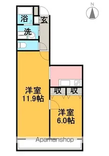 メモアール・ジャルダン【4階】の間取り