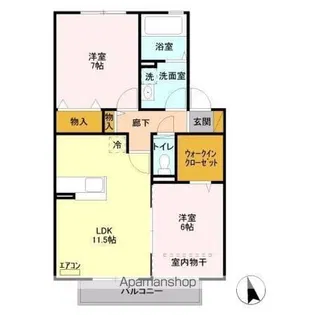 リヴェール【2階】の間取り