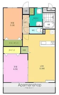 cocco villa【2階】の間取り
