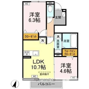 Bonnard(ボナール)【1階】の間取り