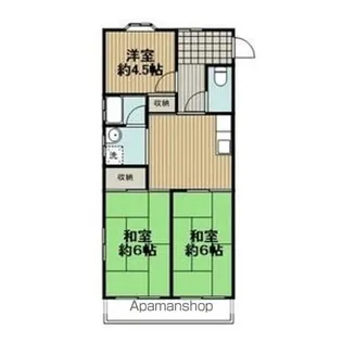 ドミール梅ヶ坪【2階】の間取り