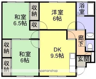 グレースマンションかがみ【101号室】の間取り