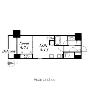 ヒヴィ・カーサ名駅西【3階】の間取り