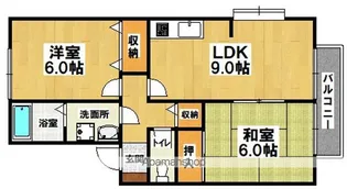 サニーヒルズ【1階】の間取り