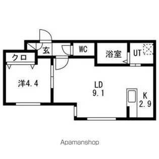 Lichtrare発寒南【4階】の間取り
