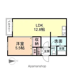 メゾン ドゥ 天翔【4階】の間取り