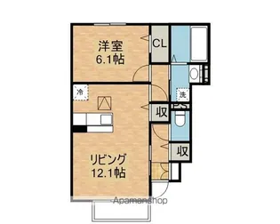 グラマードマレⅤ【1階】の間取り