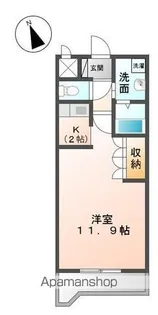 東京都あきる野市小川【アパート】の間取り