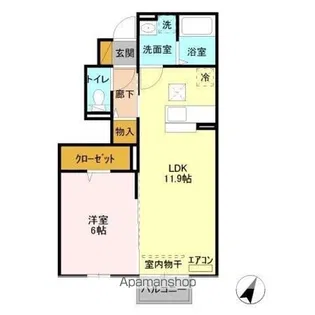 グランドソレーユ【1階】の間取り