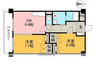 ノースリバーⅡ【3階】の間取り