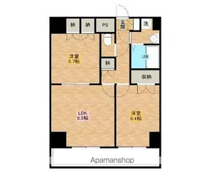 ピュアⅣ【206号室】の間取り