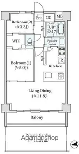 東京都杉並区浜田山2丁目【マンション】の間取り