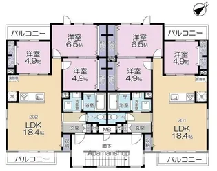 (仮称)流山PJ工事【2階】の間取り