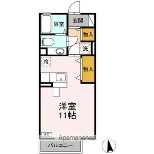 リビングタウン河辺【2階】の間取り