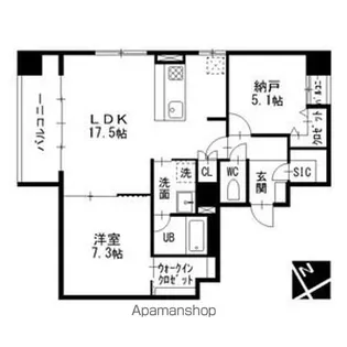 エルミタージュ新栄【1001号室】の間取り