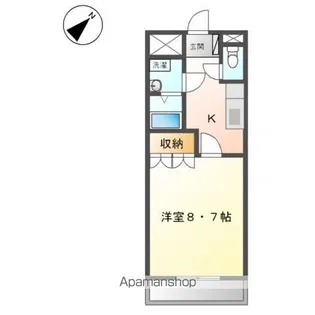 シャイン扇台【1階】の間取り