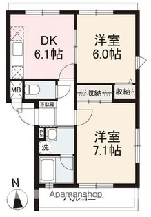 サンロベリア【3階】の間取り