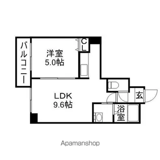 レジディア桑園【3階】の間取り