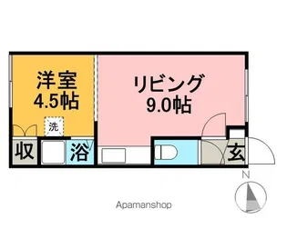 フェルナンドA【205号室】の間取り
