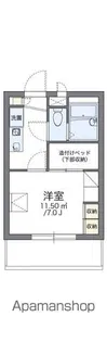 レオパレスボムール【1階】の間取り
