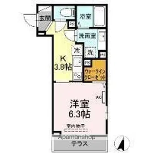 D031−Olive Sun【1階】の間取り