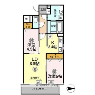 DIMORARE【4階】の間取り