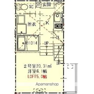 ハーモニーテラス大秋町【1階】の間取り