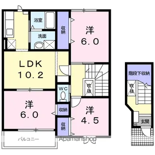 ガーデンパレスK【2階】の間取り