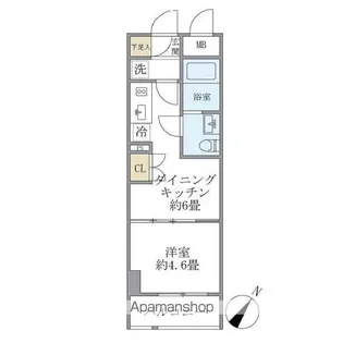 ジオエント駒込【3階】の間取り