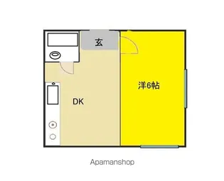 コスモス住道【1階】の間取り