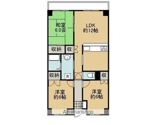 メゾンドール今治【5階】の間取り