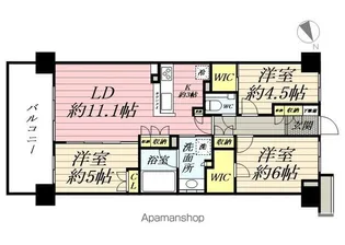 クレヴィア東白楽【2階】の間取り