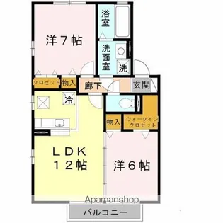 リビングタウン加美北 E棟【1階】の間取り