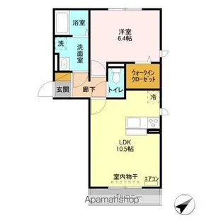 シャインハイツⅡⅢ Ⅱ【3階】の間取り