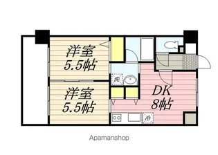 コンダクト福岡東【3階】の間取り