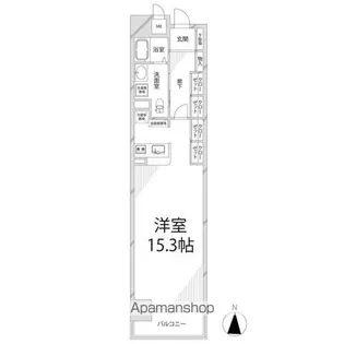 キャッスルコート西新町【6階】の間取り